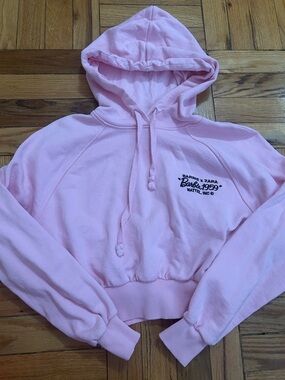 Barbie x Zara Pink Cropped Hoodie